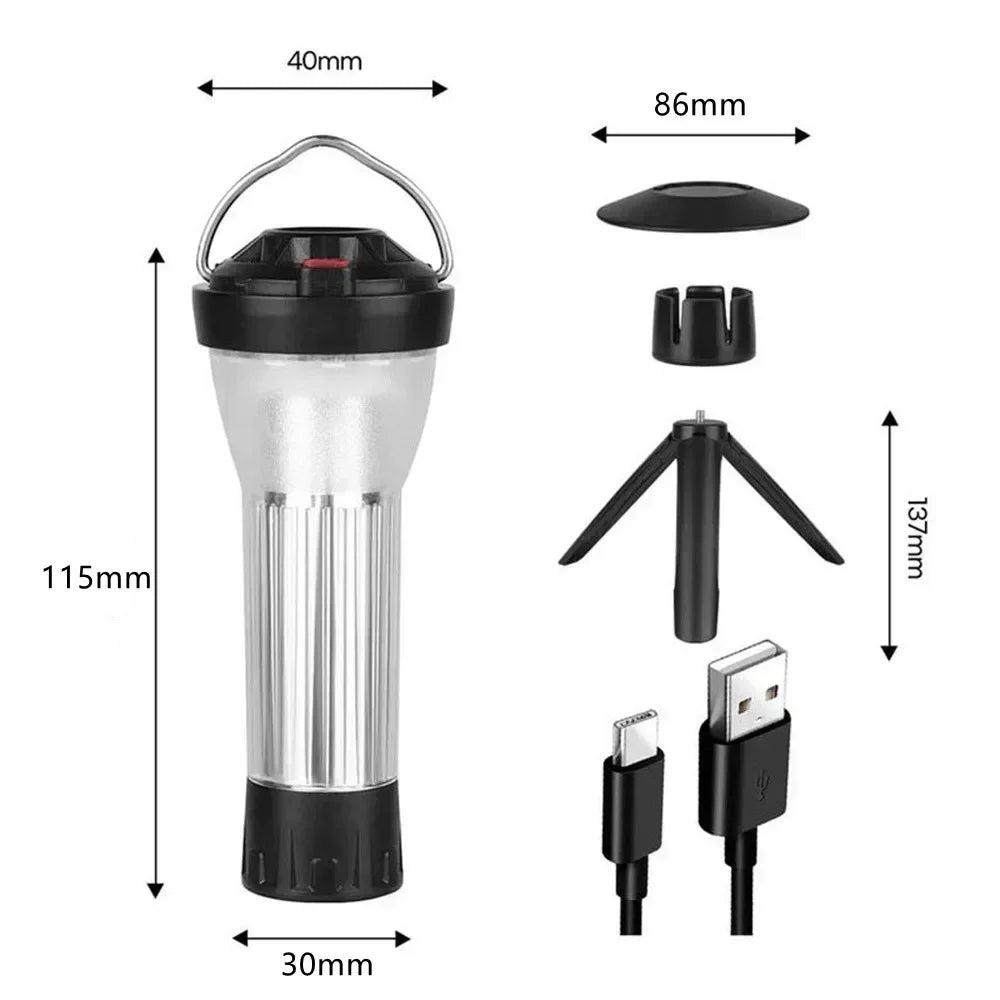 Supporto Pieghevole per Lanterna da Campeggio - Portatile e Pratico per Illuminazione Esterna