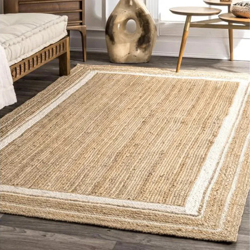 Tappeto in Juta Intrecciato a Mano - Eleganza Naturale per Ogni Stanza