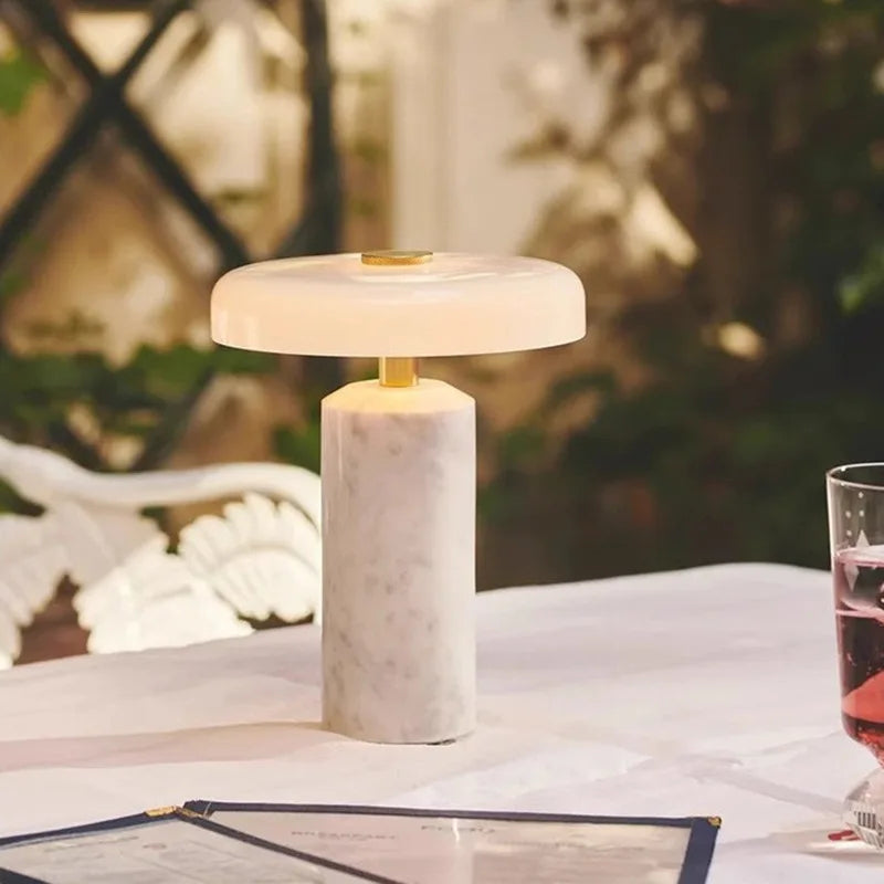 Lampada da Tavolo Danese in Marmo