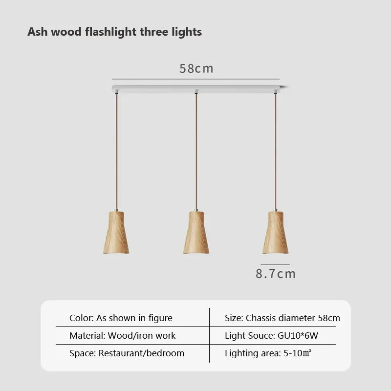 Lampada a Sospensione Nordica in Legno - Eleganza e Raffinatezza per Ogni Ambiente