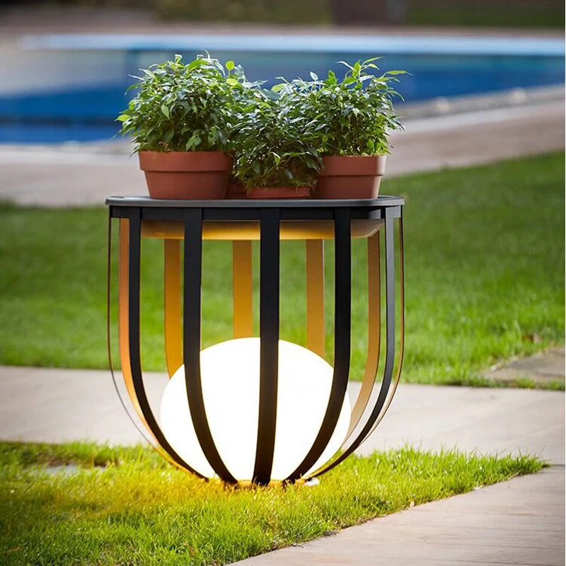 Lampada da Tavolo da Giardino Solare - Design Moderno e Impermeabile per Esterni