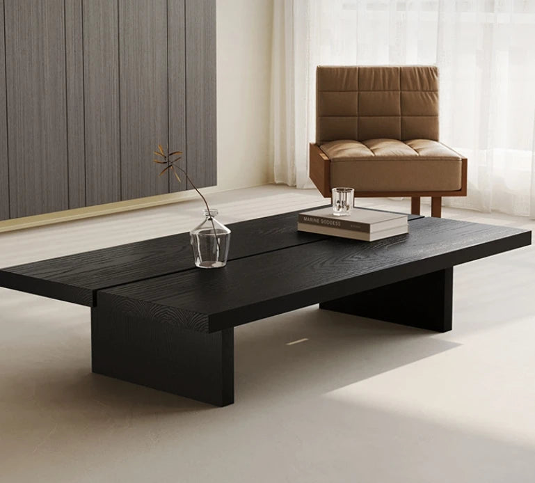 Tavolino da Caffè in Legno Massello - Design Moderno per Soggiorno, Balcone e Piccoli Spazi