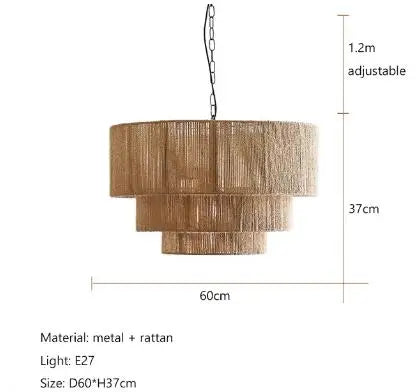 Applique da Parete Mori in Corde di Canapa – Stile Giapponese e Design Minimalista