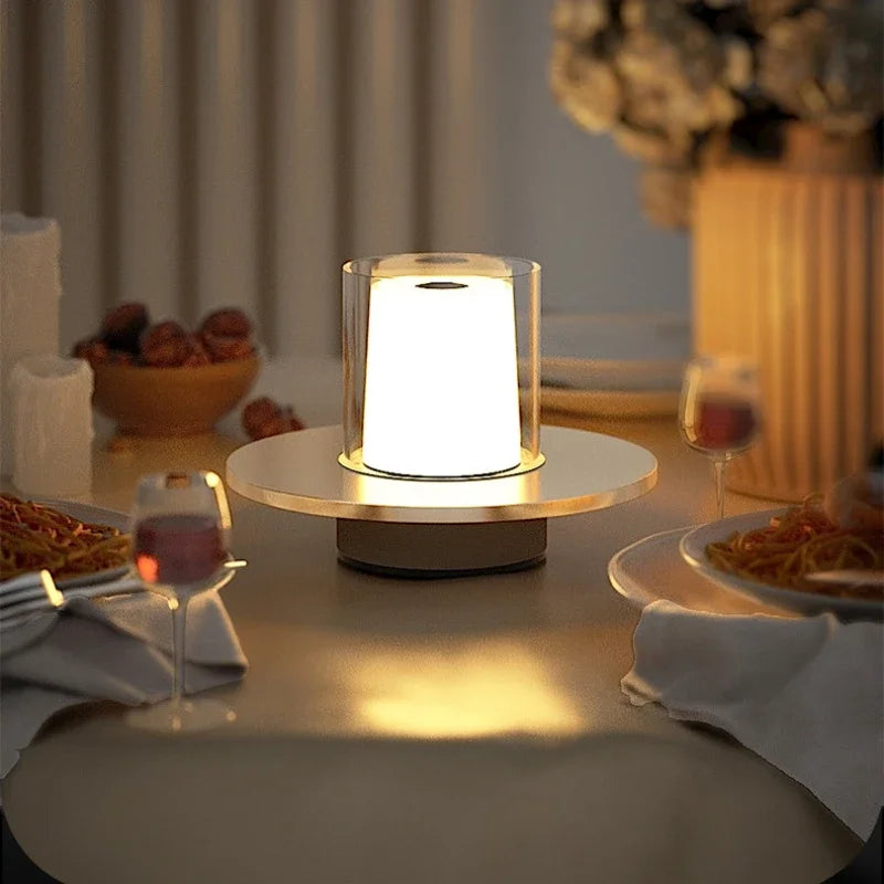 Lampada da Notte Dimmerabile con Sensore a Infrarossi - Atmosfera Romantica a Lume di Candela