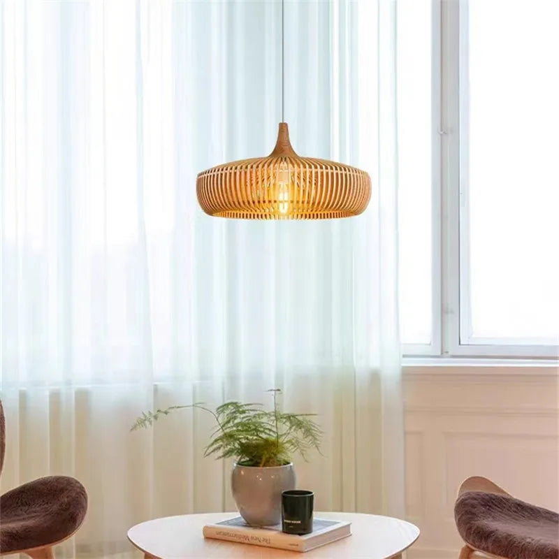 Lampada a Sospensione Clava Dine Log – Design Naturale e Atmosfera Accogliente