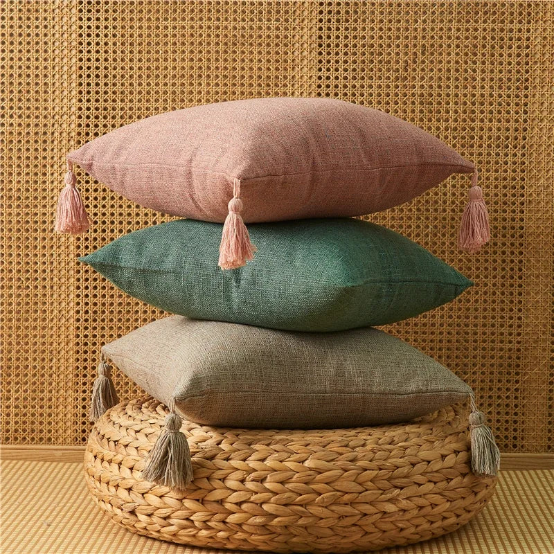 Federa in Lino con Nappe - Eleganza e Comfort per il Tuo Soggiorno