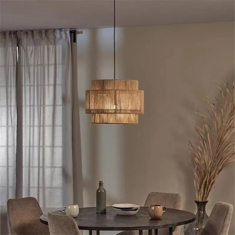 Applique da Parete Mori in Corde di Canapa – Stile Giapponese e Design Minimalista