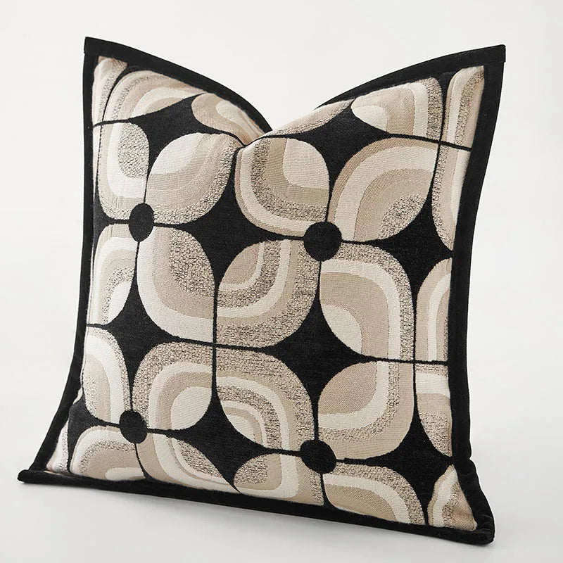 Fodera Cuscino Geometrica Jacquard – L'Equilibrio Perfetto tra Eleganza e Comfort