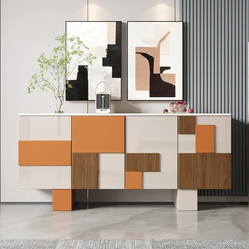 Credenza di Lusso in Mogano - Eleganza Italiana per un Ingresso Moderno