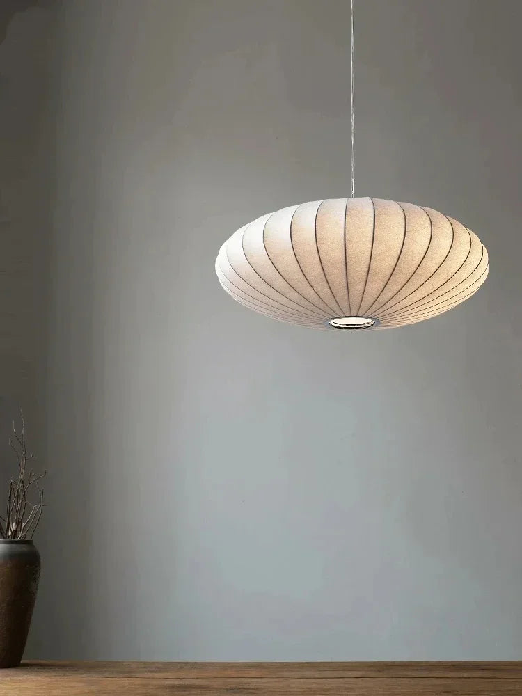 Lampada a Sospensione in Seta Wabi Sabi - Eleganza e Armonia per la Tua Casa