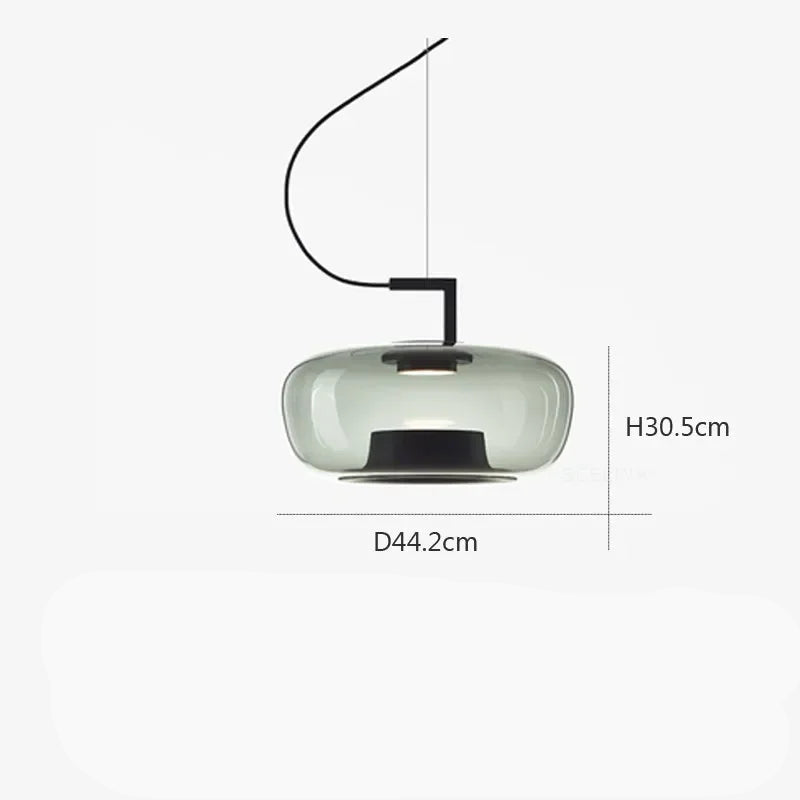 Lampada a Sospensione Moderna in Vetro - Design Nordico per Ambienti Eleganti