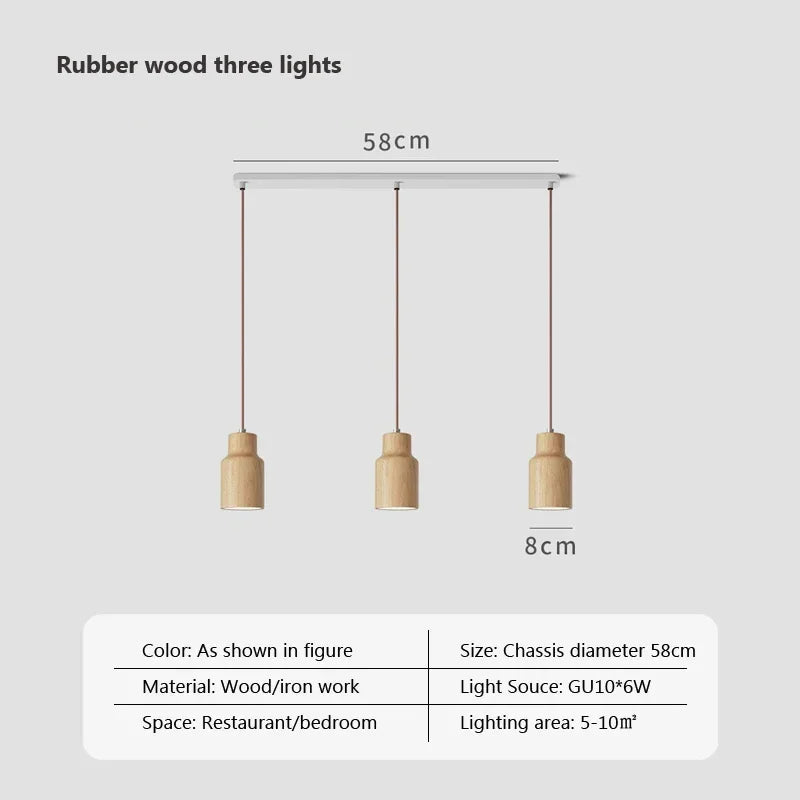 Lampada a Sospensione Nordica in Legno - Eleganza e Raffinatezza per Ogni Ambiente