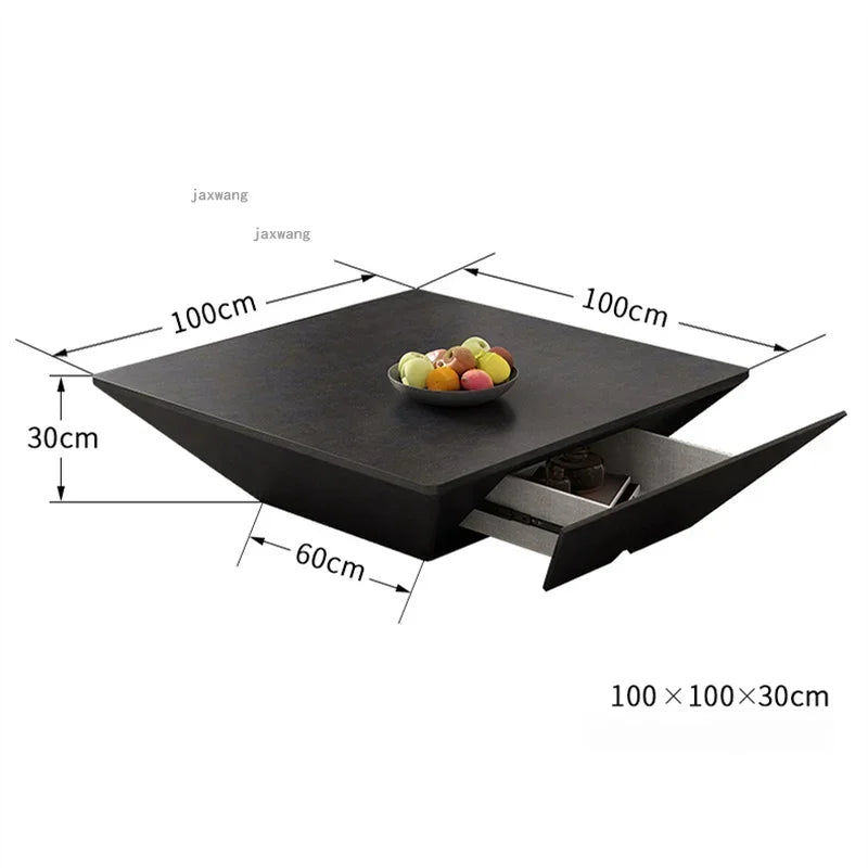 Tavolino Quadrato Nordico Moderno - Design Minimalista per Soggiorno, Hotel e Appartamenti