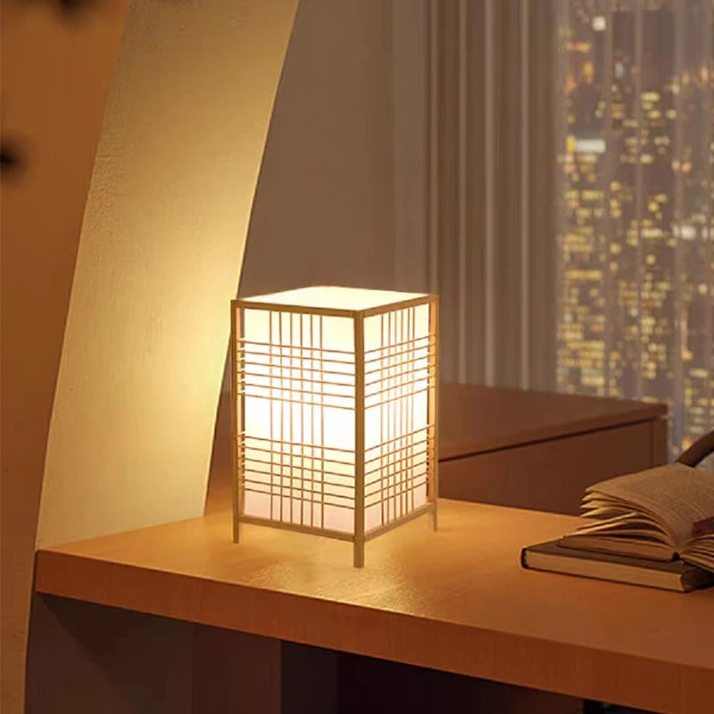 Lampada da Comodino Zen in Bambù - Eleganza e Serenità per Ogni Ambiente