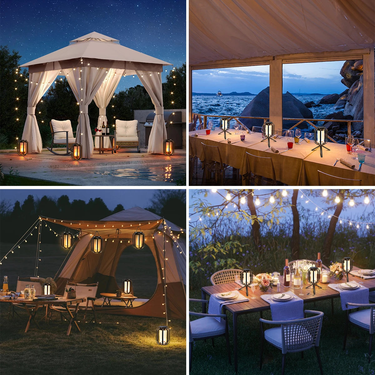 Lanterna Solare Impermeabile - Eleganza e Versatilità per i Tuoi Spazi Esterni