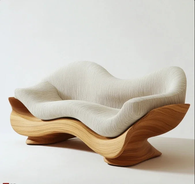Divano Curvo in Teak - Eleganza e Comfort per il Tuo Spazio Esterno