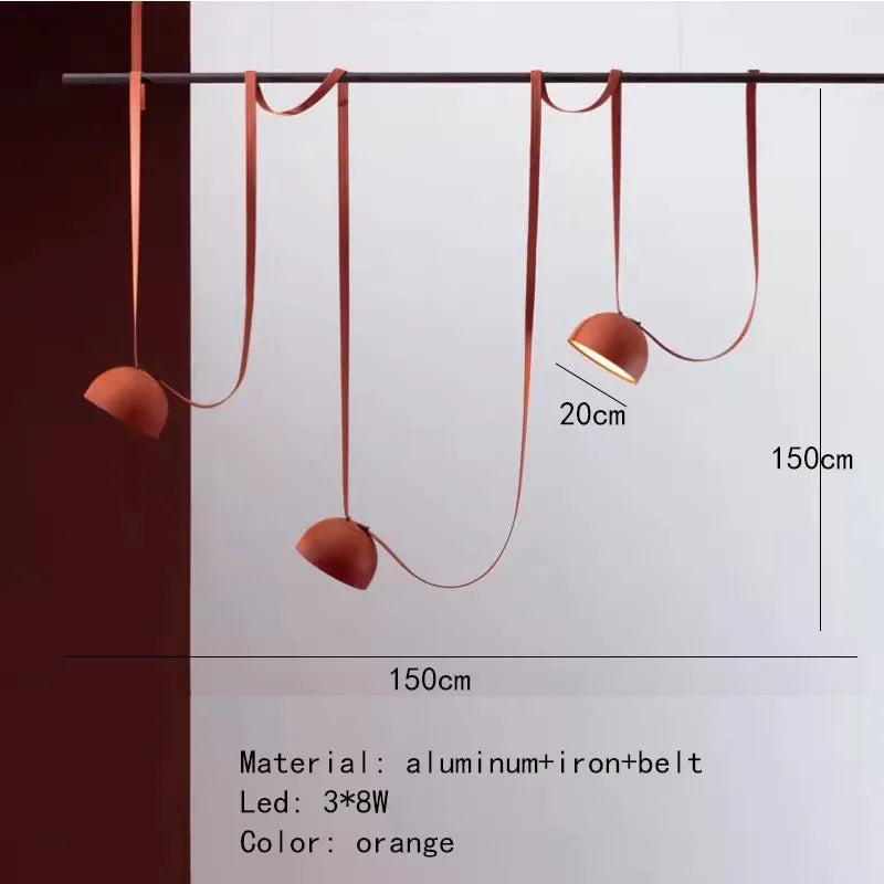 Lampada a Sospensione in Pelle Artificiale – Eleganza Moderna per la Tua Casa