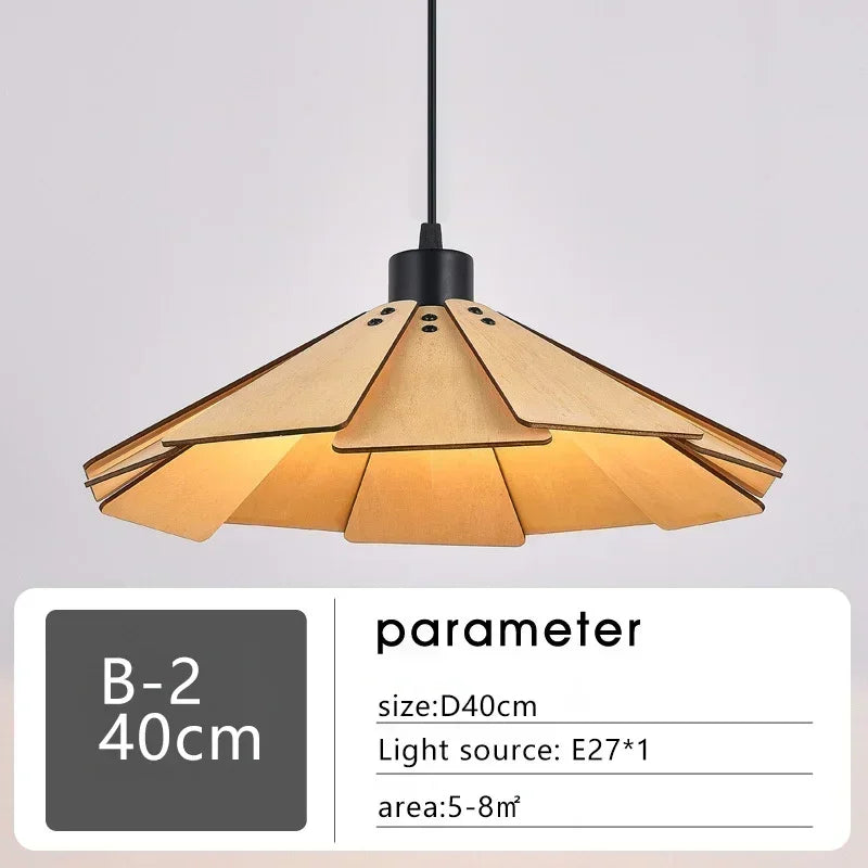 Lampada a Sospensione Retrò in Legno - Eleganza e Stile per Ogni Ambiente