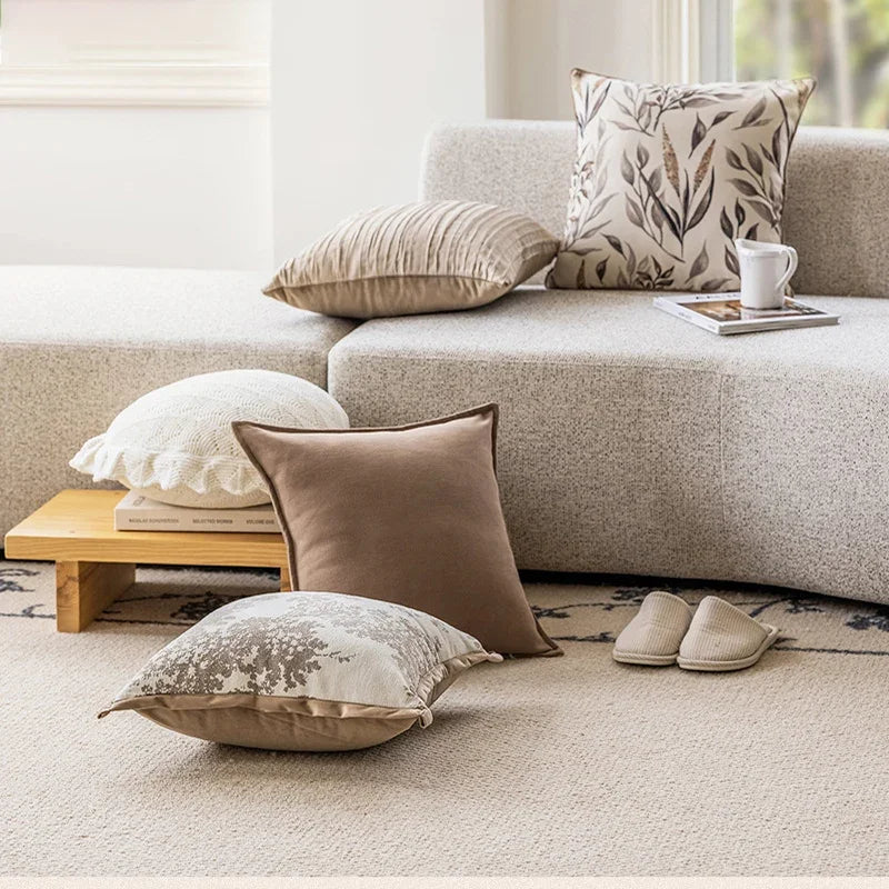 Federa per Cuscino Marrone Caffè - Eleganza e Comfort per Ogni Ambiente