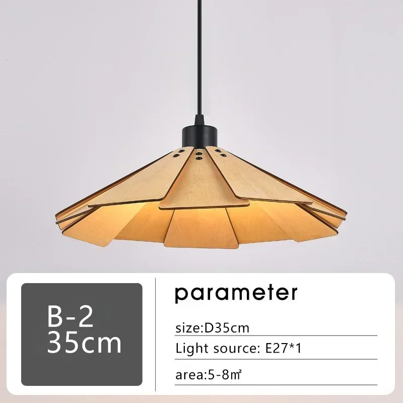 Lampada a Sospensione Retrò in Legno - Eleganza e Stile per Ogni Ambiente