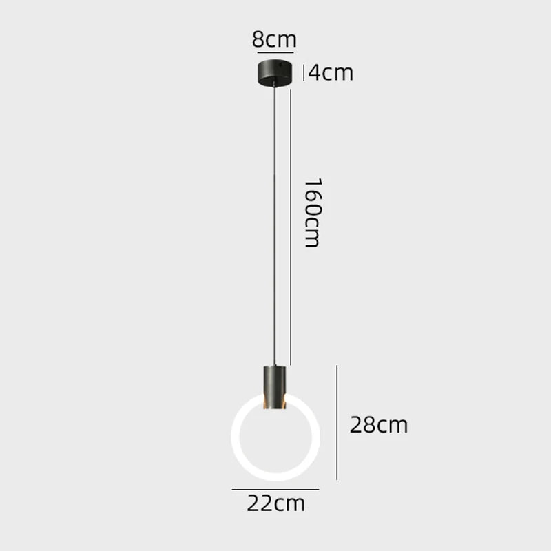 Lampada a Sospensione LED Nordica - Illuminazione Moderna per Soggiorno e Tavoli da Pranzo