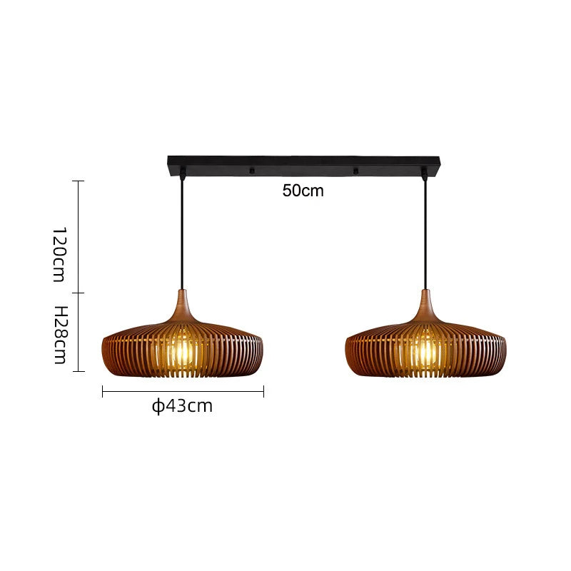 Lampada a Sospensione Clava Dine Log – Design Naturale e Atmosfera Accogliente