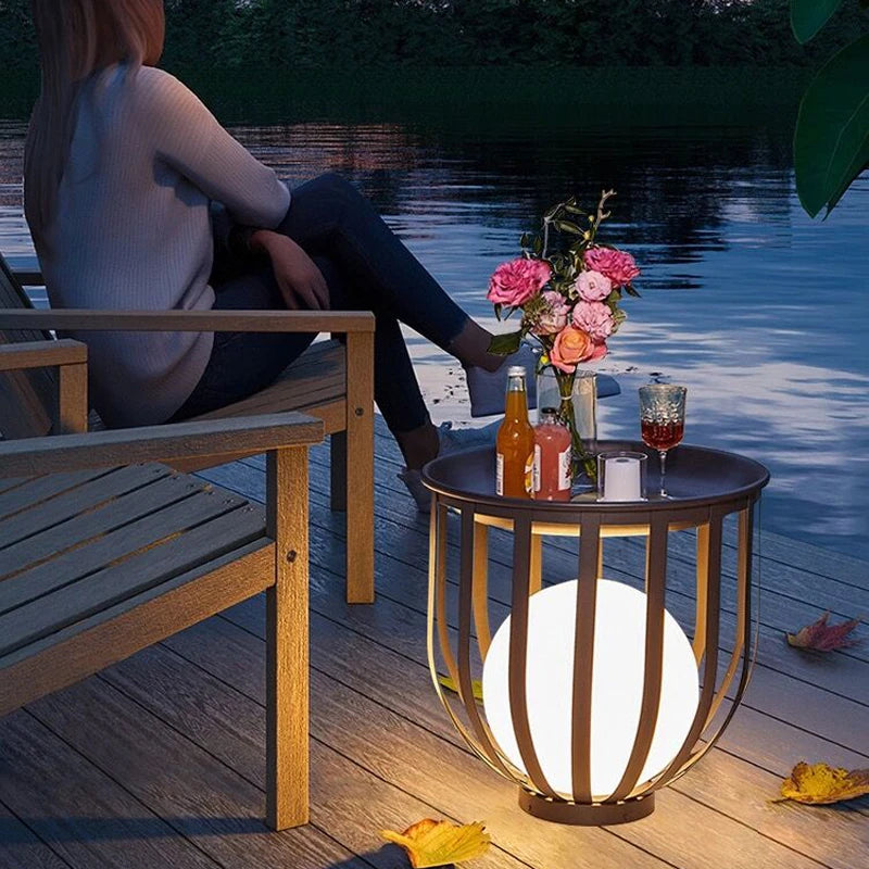 Lampada da Tavolo da Giardino Solare - Design Moderno e Impermeabile per Esterni
