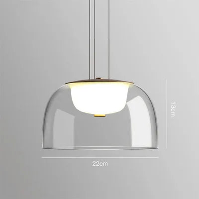 Lampada a Sospensione Moderna in Vetro - Eleganza Minimalista per Ogni Ambiente