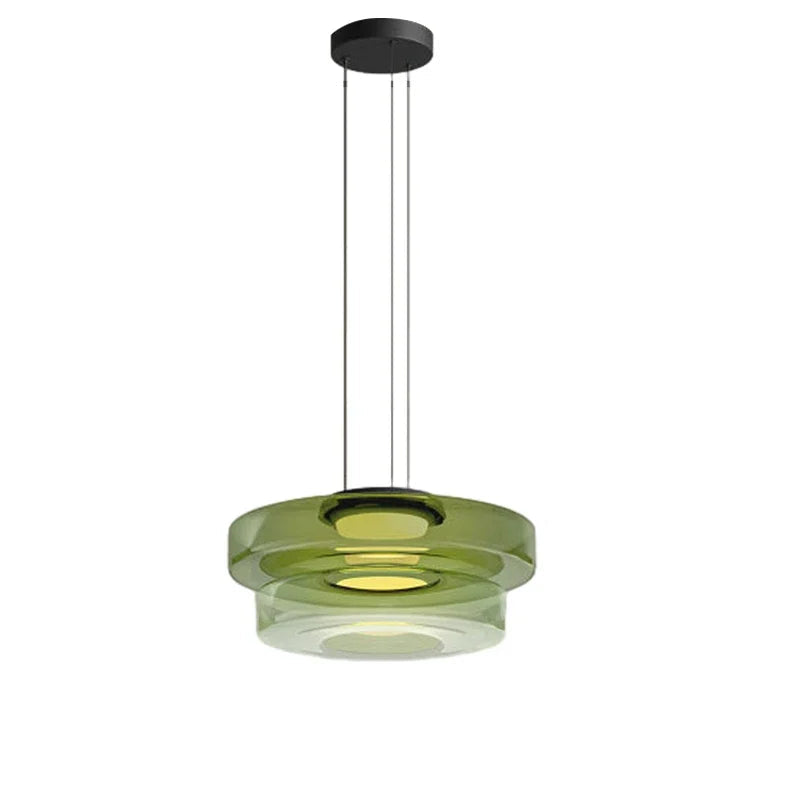 Lampadario Minimalista Italiano in Vetro - Design Moderno per Bar e Ristoranti