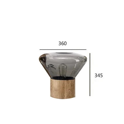Lampada da Terra Moderna in Legno e Vetro - Eleganza e Creatività per Ogni Ambiente
