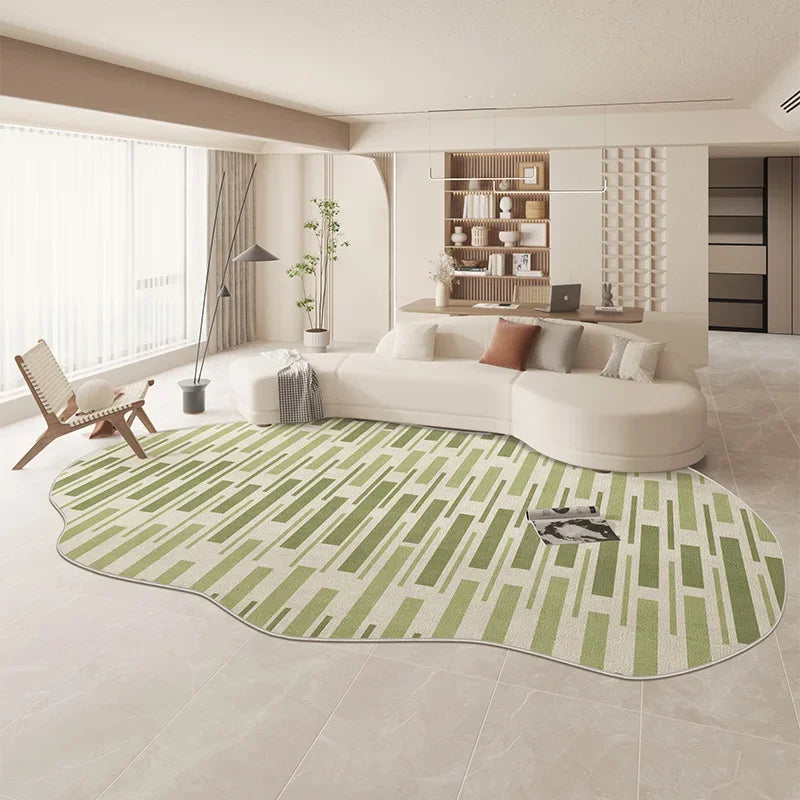 Tappeto Verde Irregolare - Eleganza e Comfort per la Tua Casa