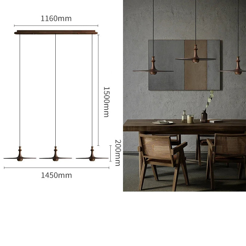 Stile Moderno con Lampada a Sospensione in Legno e Bambù