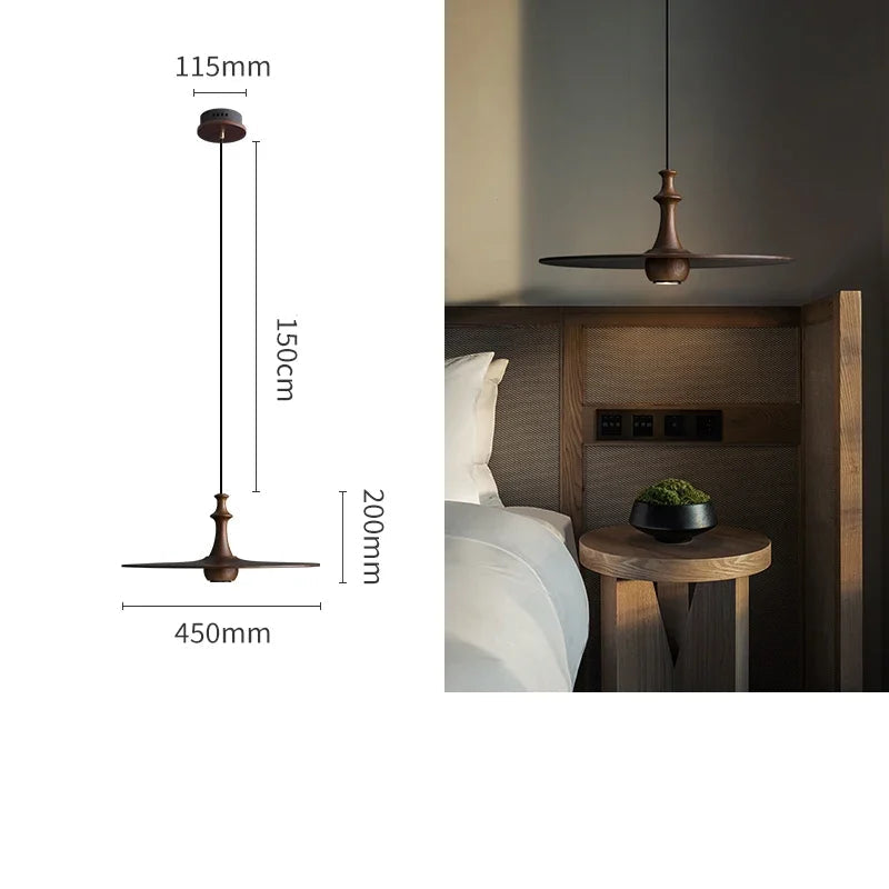 Stile Moderno con Lampada a Sospensione in Legno e Bambù
