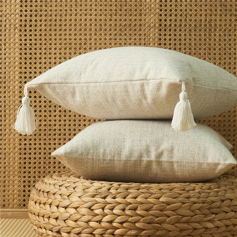 Federa in Lino con Nappe - Eleganza e Comfort per il Tuo Soggiorno