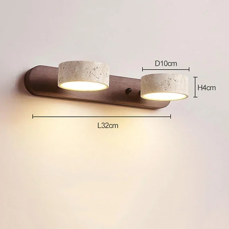 Lampada da Parete LED Rotonda Wabi-Sabi - Eleganza Giapponese per Ogni Ambiente