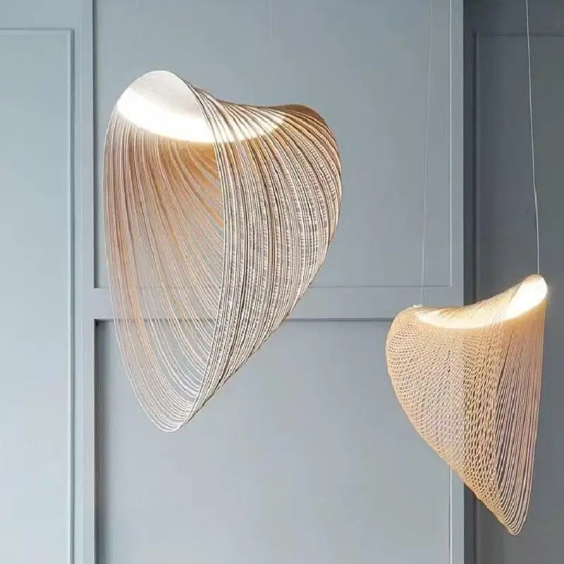 Lampada a Sospensione in Legno di Betulla – Design Nordico ed Eleganza Naturale