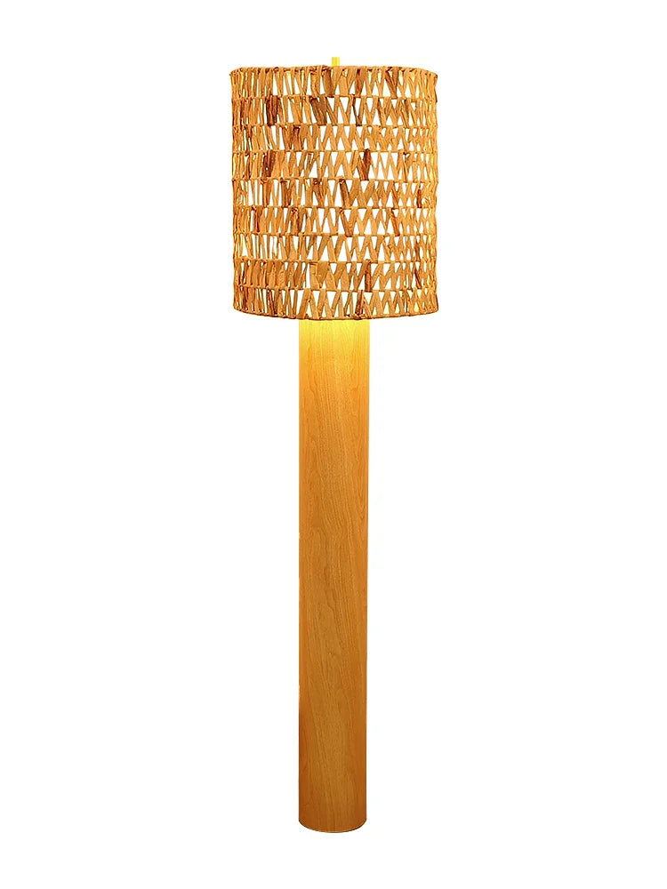 Lampada da Terra Retrò Giapponese - Eleganza Naturale per il Tuo Soggiorno
