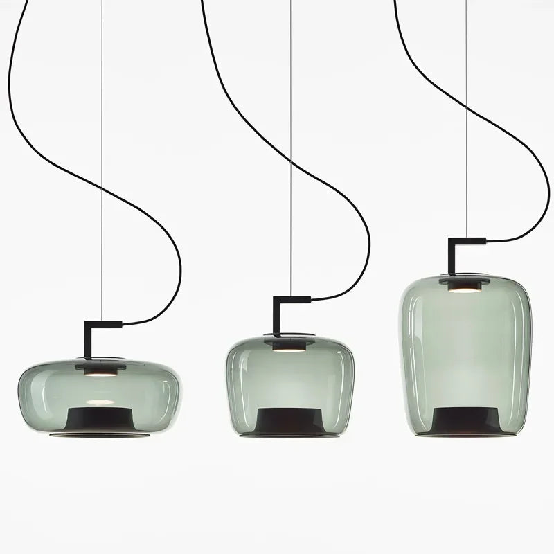 Lampada a Sospensione Moderna in Vetro - Design Nordico per Ambienti Eleganti