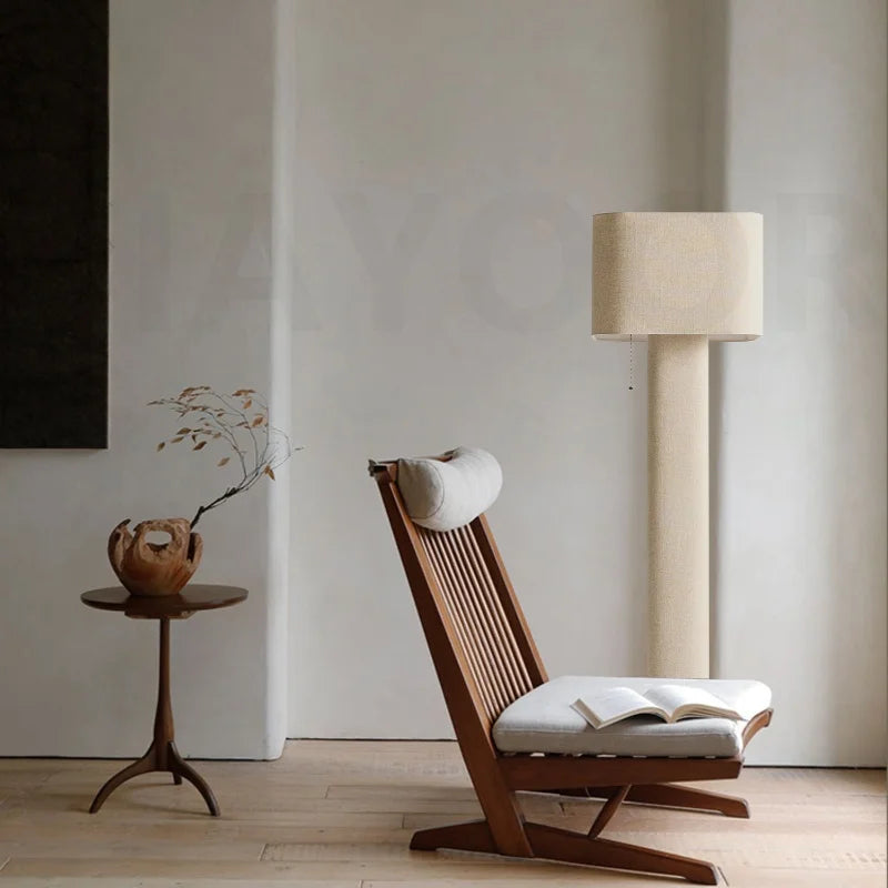 Lampada da Terra Wabi-Sabi - Eleganza Artistica per Ogni Ambiente