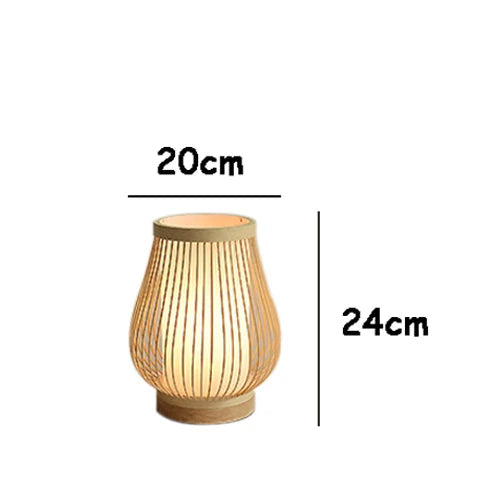 Lampada da Comodino Zen in Bambù - Eleganza e Serenità per Ogni Ambiente