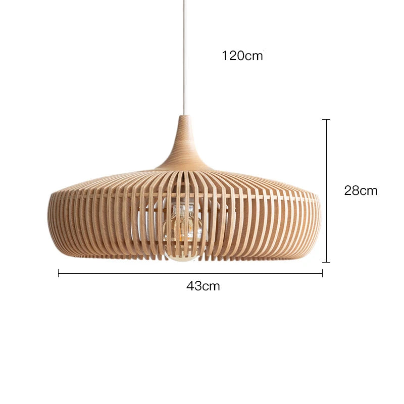 Lampada a Sospensione Clava Dine Log – Design Naturale e Atmosfera Accogliente