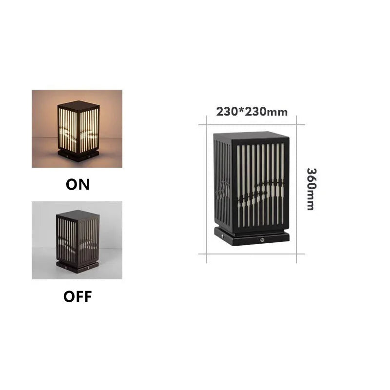 Lampada da Giardino in Marmo e Acciaio - Eleganza e Resistenza per gli Spazi Esterni