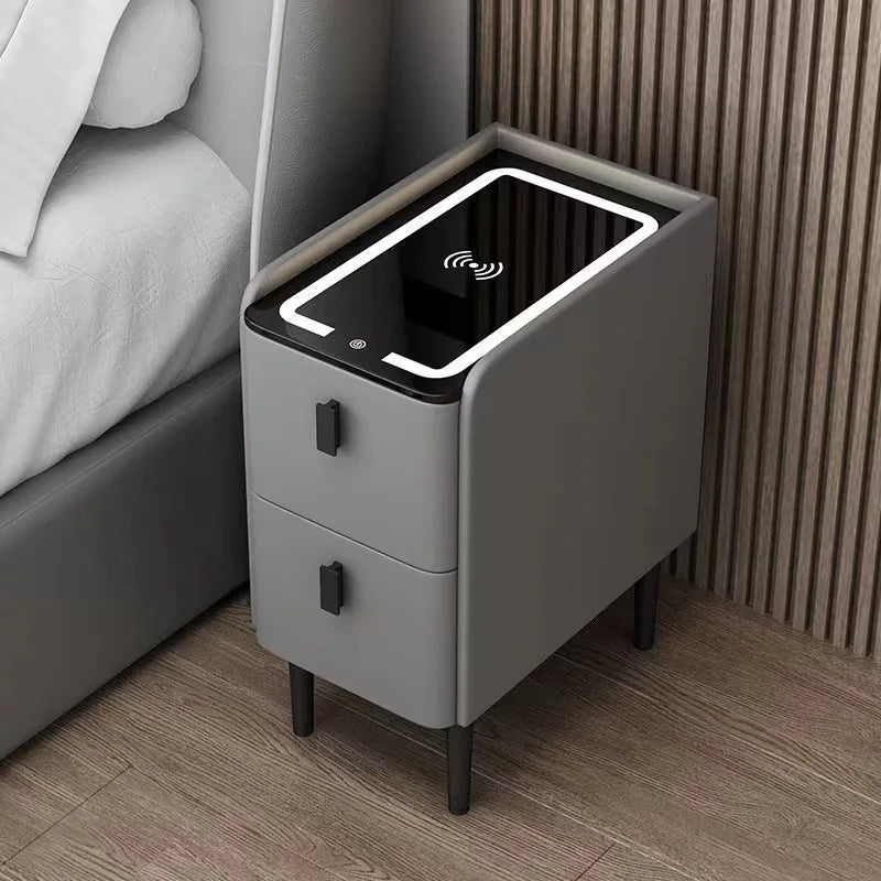 Comodino Intelligente Nordico - Eleganza e Funzionalità per la Tua Camera da Letto