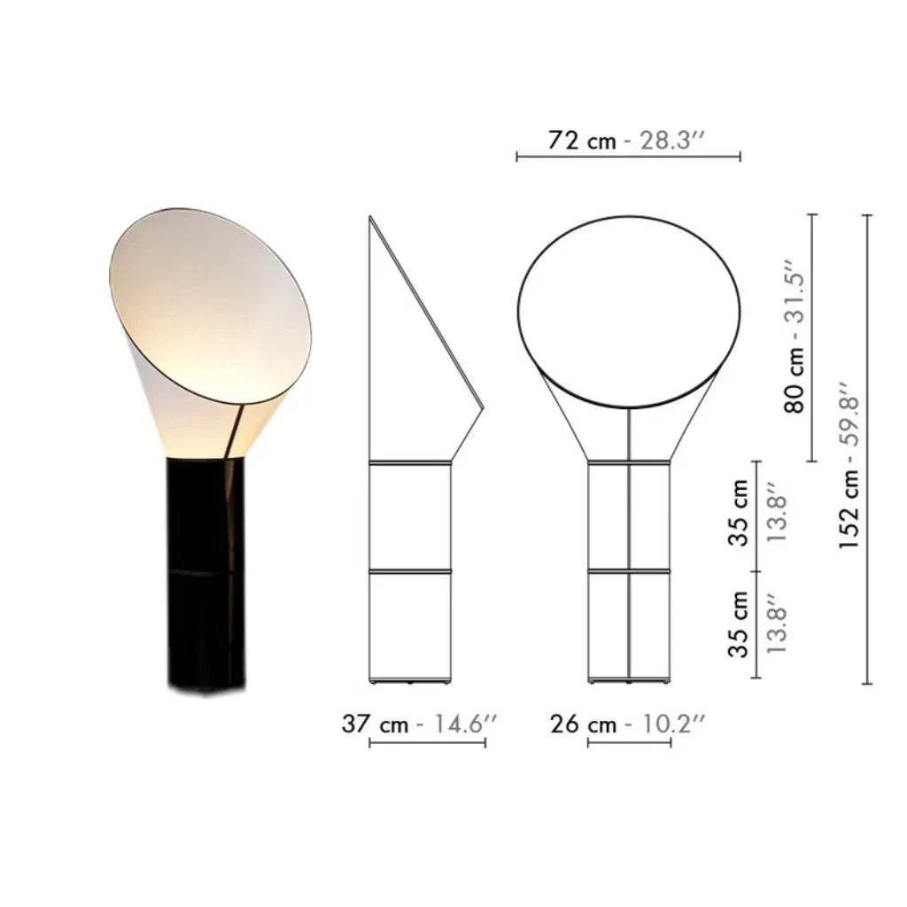Lampada da Terra Wabi-Sabi - Eleganza Nordica per Ambienti di Fascia Alta