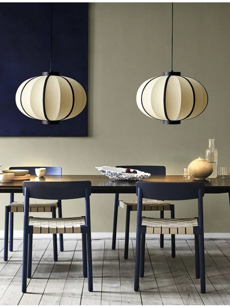 Lampadario a Soffitto a LED in Tessuto Nordico - Eleganza e Raffinatezza per Ogni Ambiente