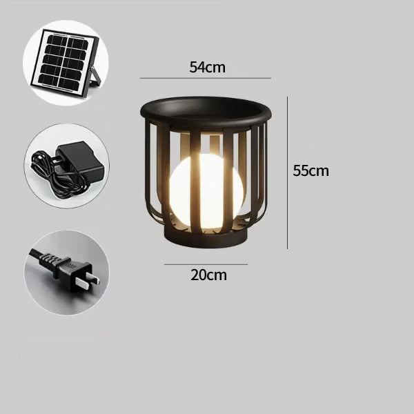 Lampada da Tavolo da Giardino Solare - Design Moderno e Impermeabile per Esterni