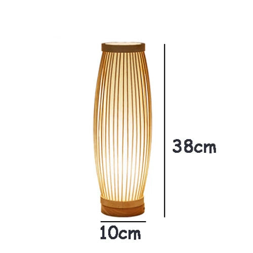 Lampada da Comodino Zen in Bambù - Eleganza e Serenità per Ogni Ambiente
