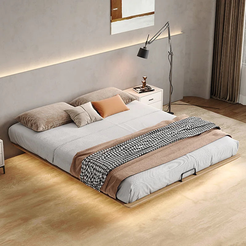 Letto Sospeso in Legno Massello - Eleganza e Comfort per Ogni Camera