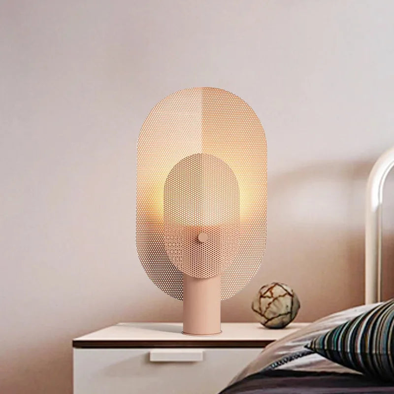 Lampada da Tavolo Minimalista a Griglia - Eleganza e Design Nordico per Ogni Ambiente