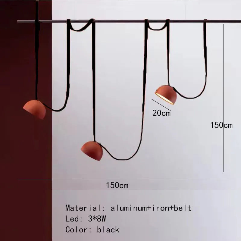 Lampada a Sospensione in Pelle Artificiale – Eleganza Moderna per la Tua Casa